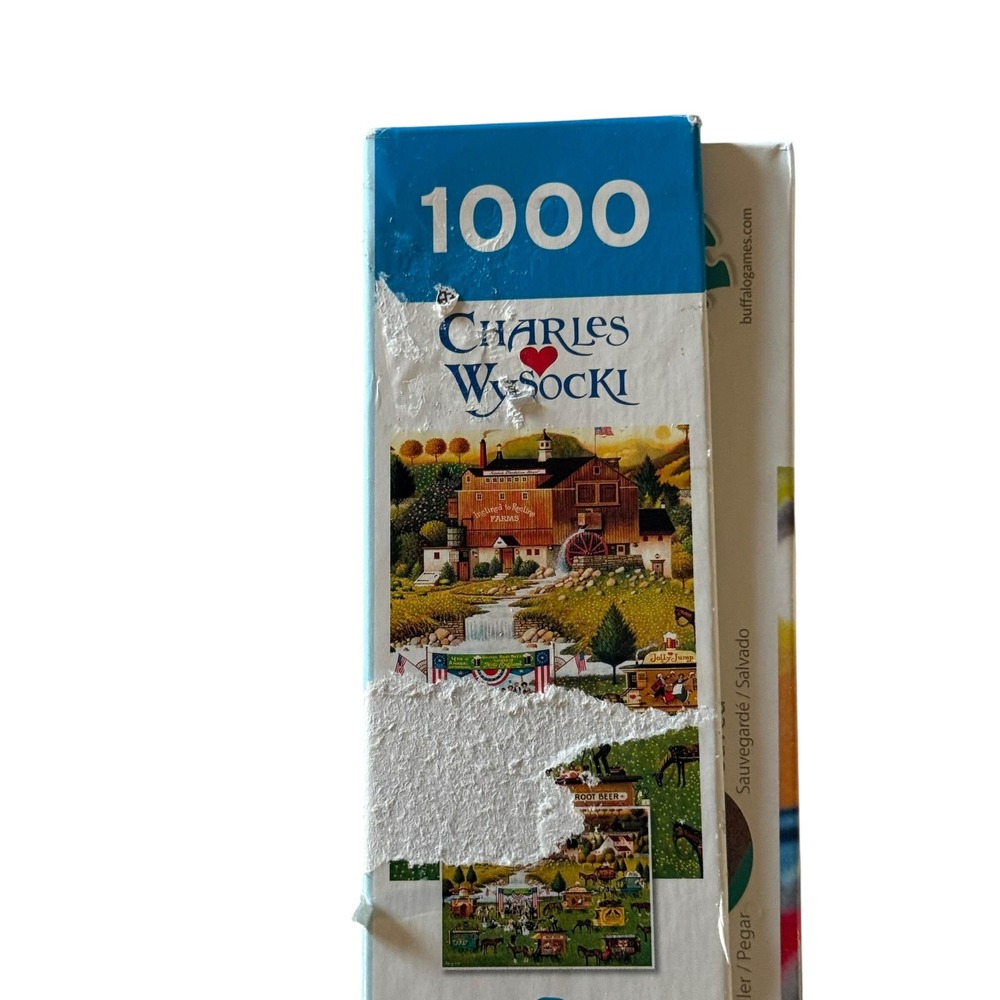 Buffalo Charles Wysocki Rally at Dandelion Mill 1000 Pc Puzzle UNCOUNTED - Picture 7 of 11